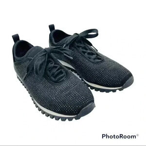 BCBGeneration Lynn Black Rhinestone Fashion Sneakers